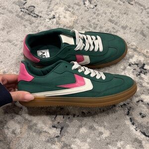 DV Dolce Vita Green and Pink Sneakers 8.5